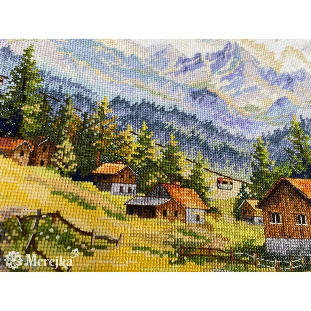 The Chamonix Valley K-244 Counted Cross-Stitch Kit