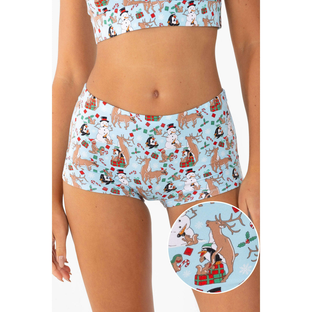 The Christmas Key Party | Christmas Characters Modal Boyshort Underwear