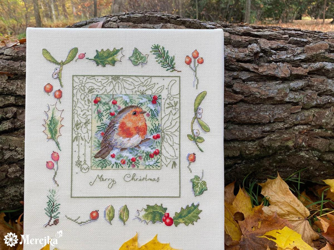 The Christmas Robin K-224 Counted Cross-Stitch Kit