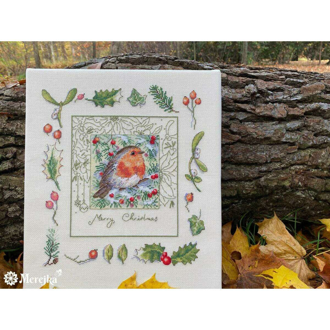 The Christmas Robin K-224 Counted Cross-Stitch Kit