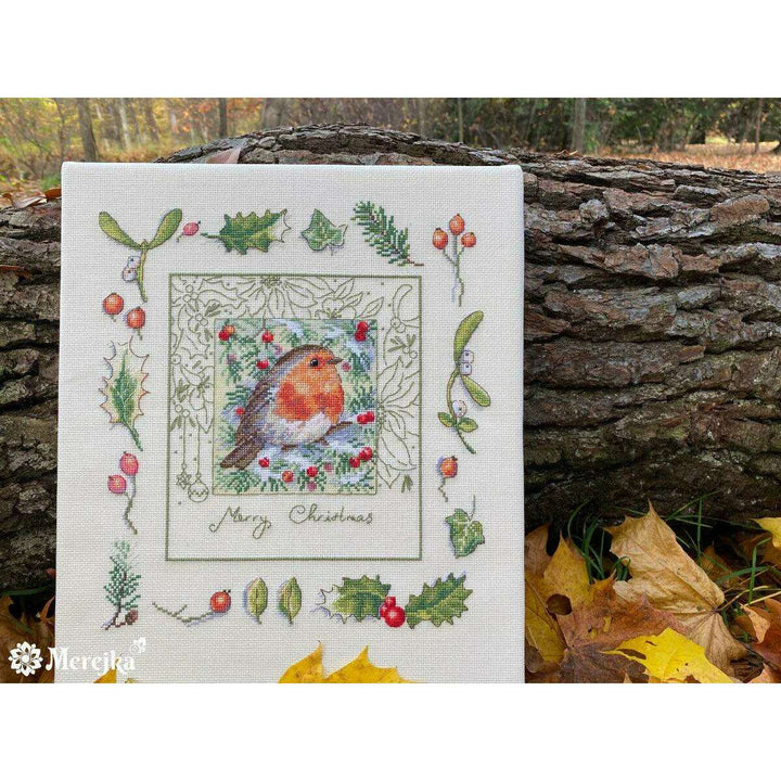 The Christmas Robin K-224 Counted Cross-Stitch Kit