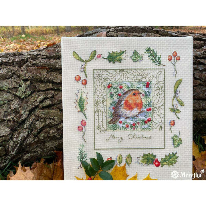 The Christmas Robin K-224 Counted Cross-Stitch Kit