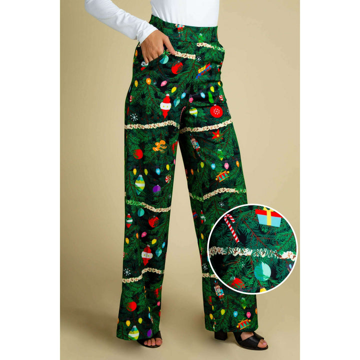 The Christmas Tree Camo | Womens Christmas Tree Print Pant