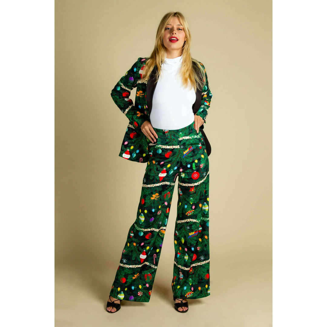The Christmas Tree Camo | Womens Christmas Tree Print Pant