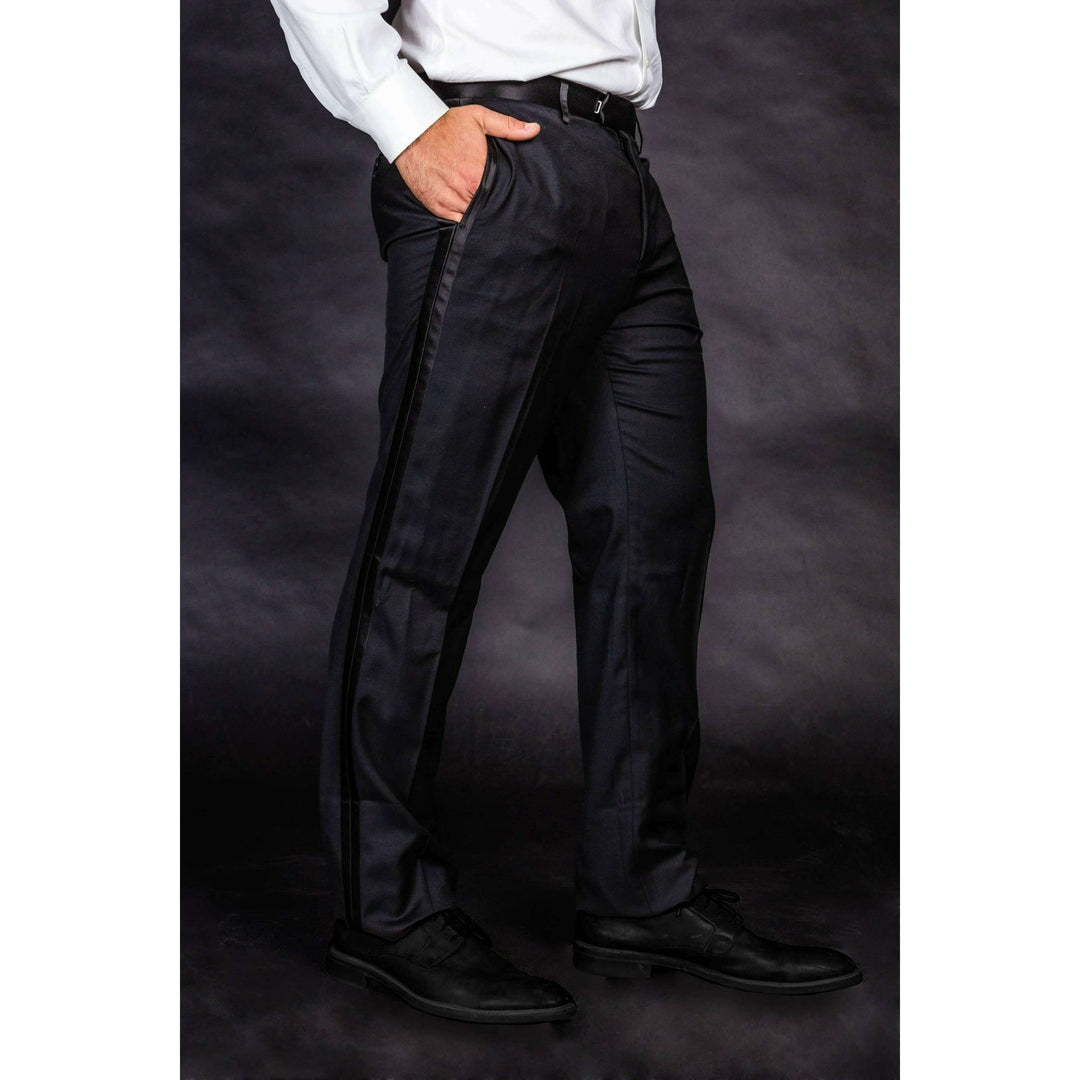 The Classics | Black Tuxedo Pants