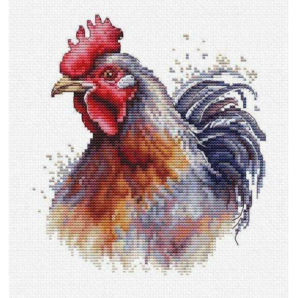 The Cock BC217L Counted Cross-Stitch Kit