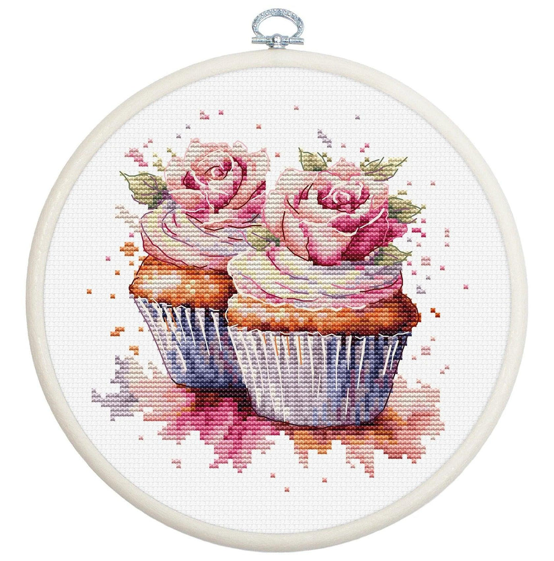 The Cupcakes BC215L Counted Cross-Stitch Kit