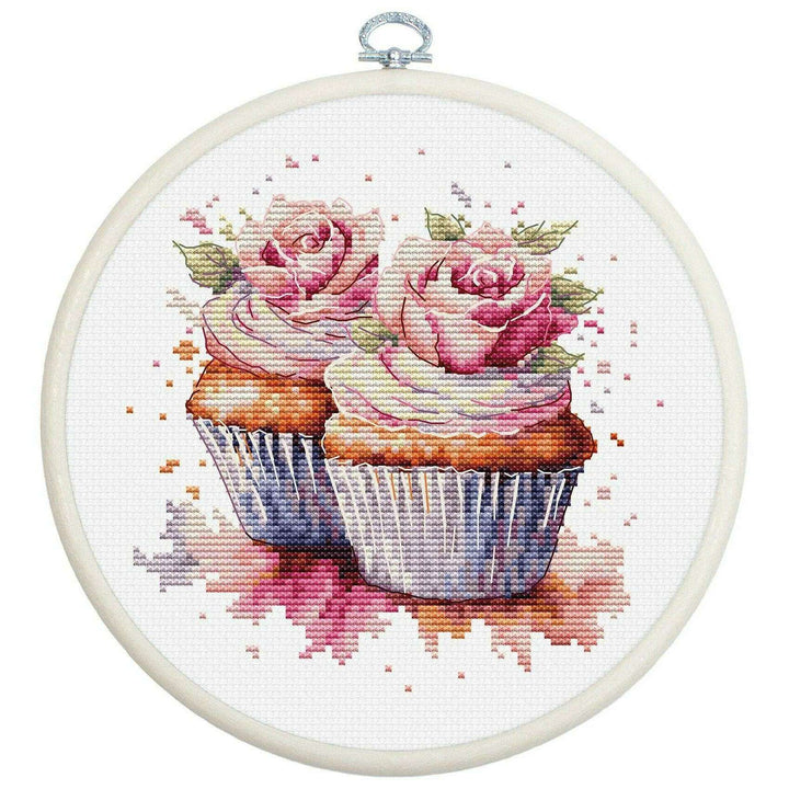 The Cupcakes BC215L Counted Cross-Stitch Kit