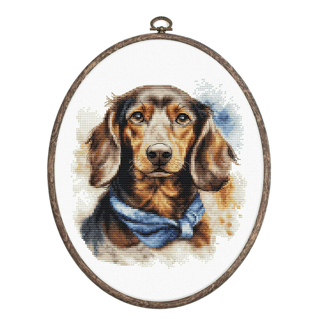 The Dachshund BC222L Counted Cross-Stitch Kit