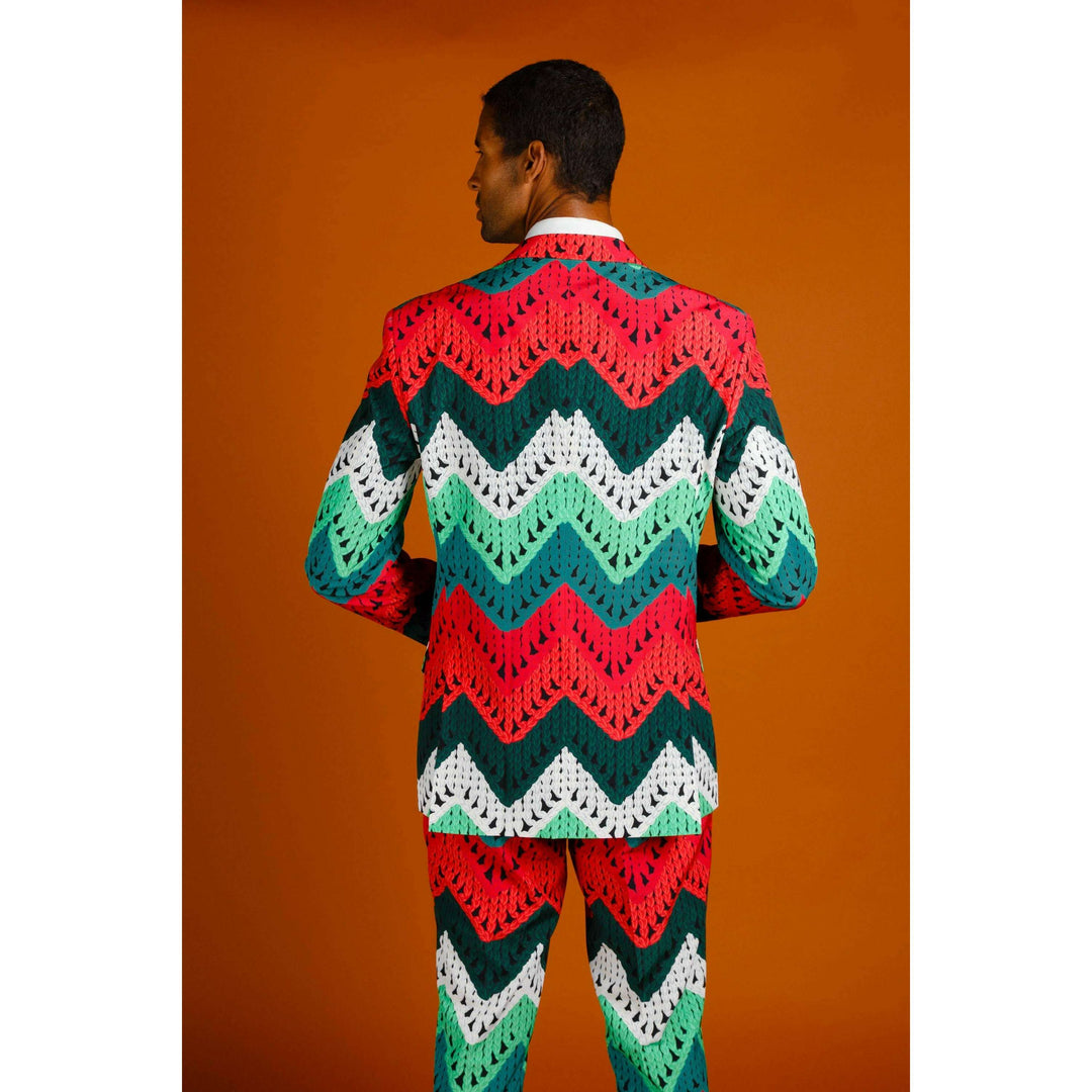 The Dapper Doily | Quilted Print Christmas Suit