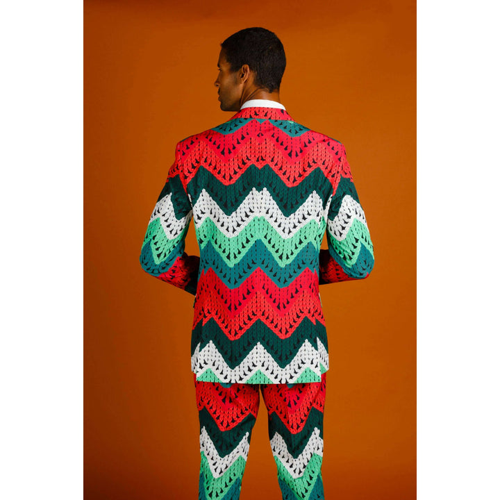 The Dapper Doily | Quilted Print Christmas Suit
