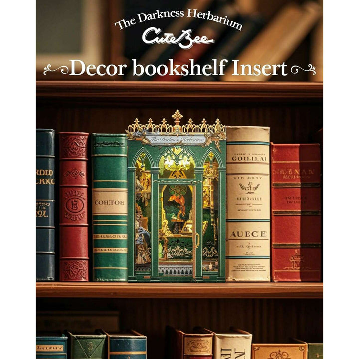 The Darkness Herbarium Dollhouse Kit - Miniature Wizardi Roombox Book Nook Kit Kit