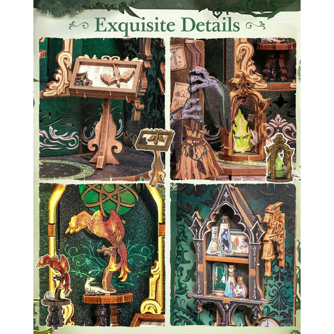 The Darkness Herbarium Dollhouse Kit - Miniature Wizardi Roombox Book Nook Kit Kit