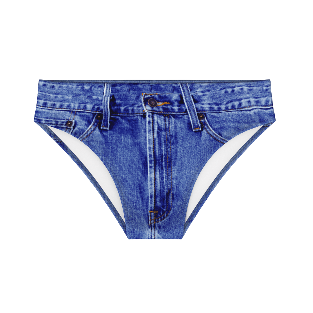 The Daytona Dong Sarong | Denim Print Swim Brief