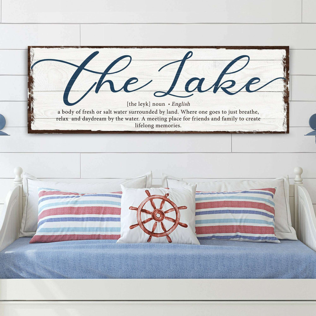 The Definition Of Lake Sign