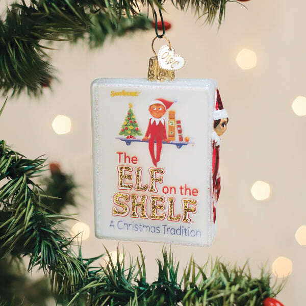 Old World Christmas The Elf on the Shelf Blown Glass Ornament