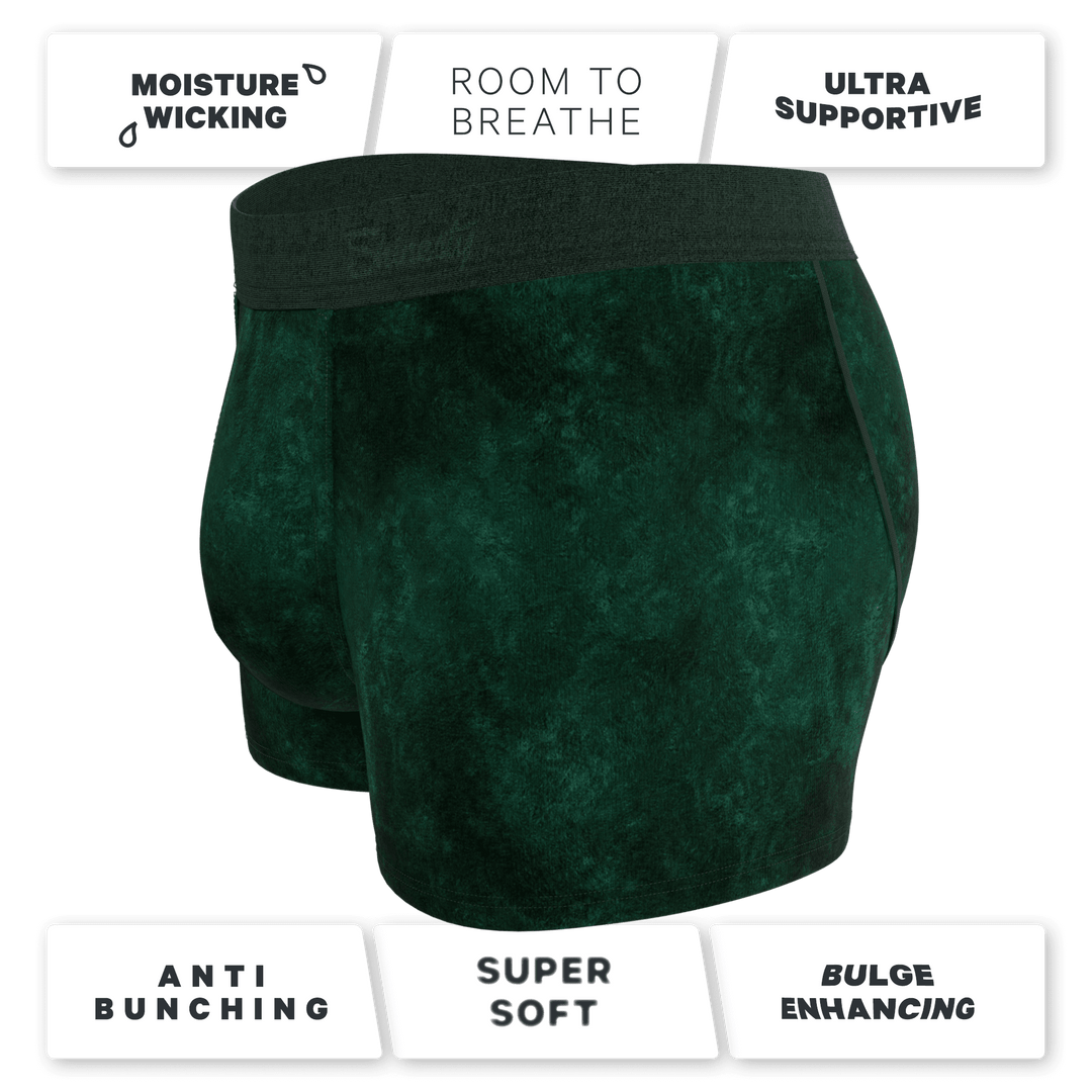 The Extravagance | Dark Green Velvet Trunk Underwear