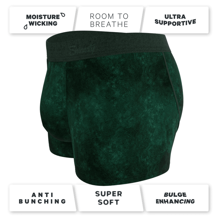 The Extravagance | Dark Green Velvet Trunk Underwear