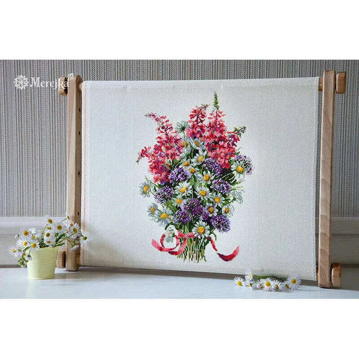 The Field Bouquet K-95 Counted Cross Stitch Kit