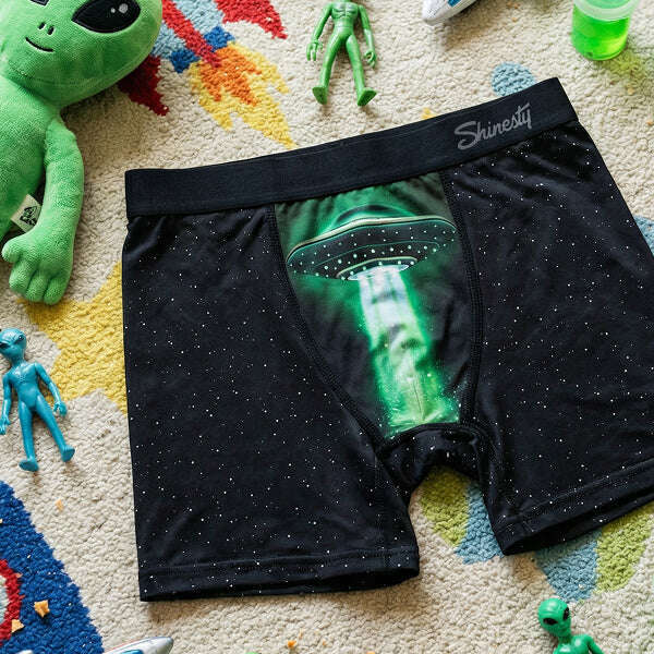 The Flying Saucer | UFO Boy's Boxer Briefs