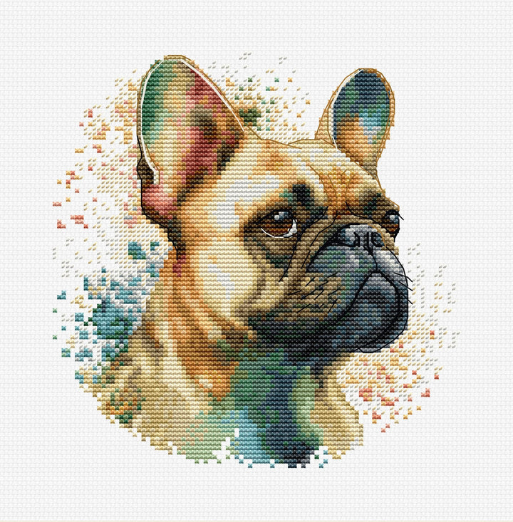 The French Bulldog BC207l Counted Cross-Stitch Kit