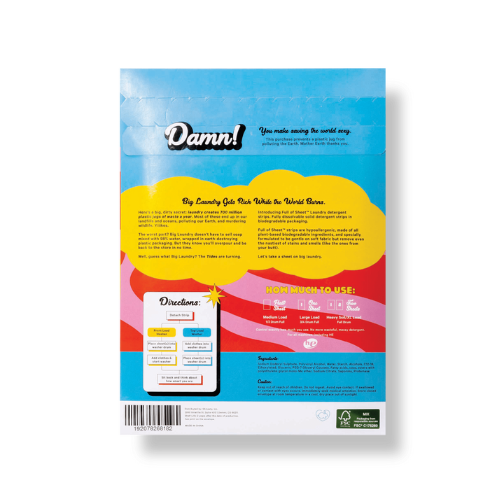 The Full Of Sheet | Boulder Breeze Eco-Laundry Detergent Strips