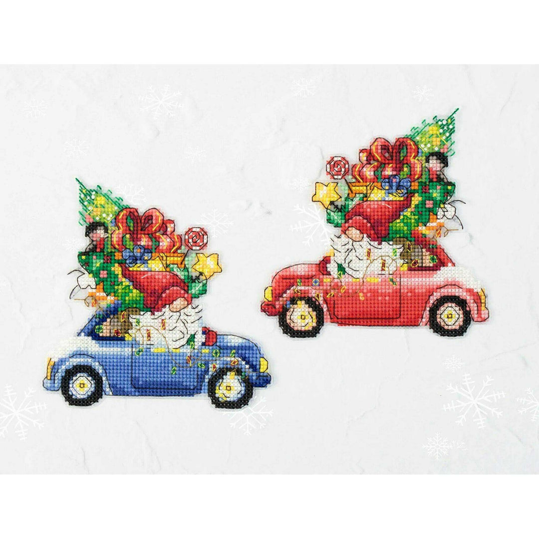 The Gift Car JK035L Counted Cross-Stitch Kit