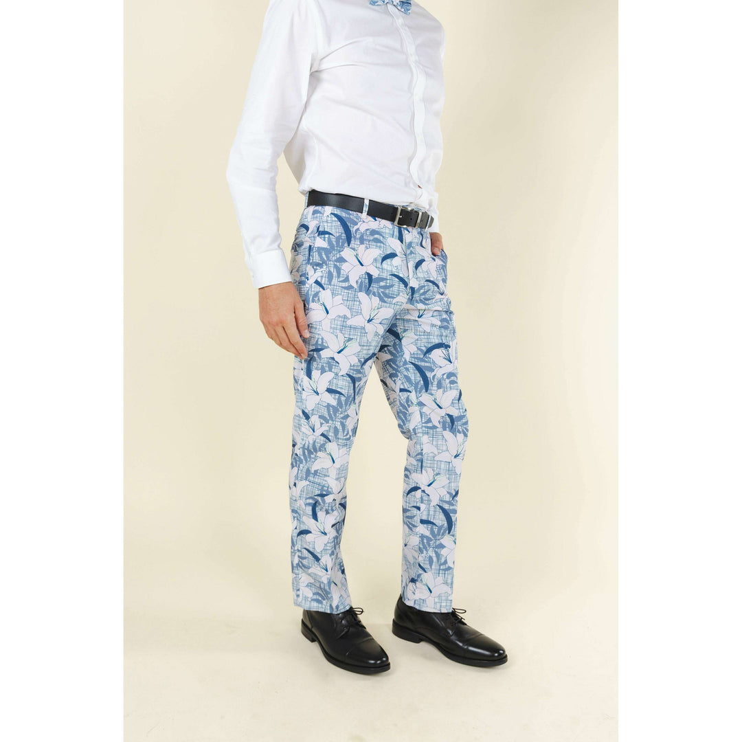 The Gilded Lily | Crosshatch Lilies Suit Pants