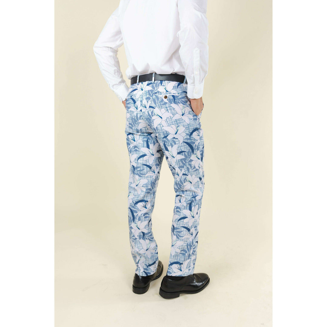 The Gilded Lily | Crosshatch Lilies Suit Pants