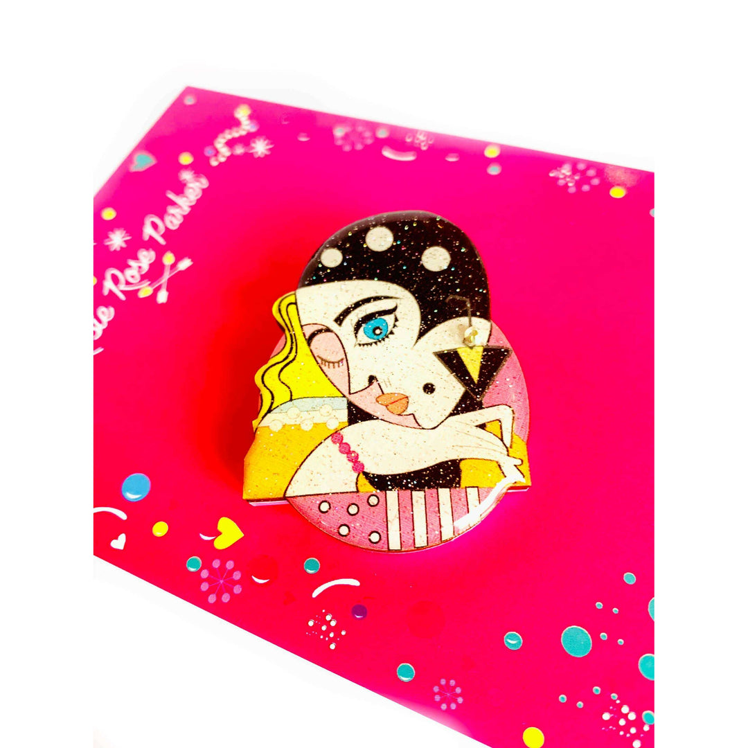 The Glamour Girl Brooch by Rosie Rose Parker