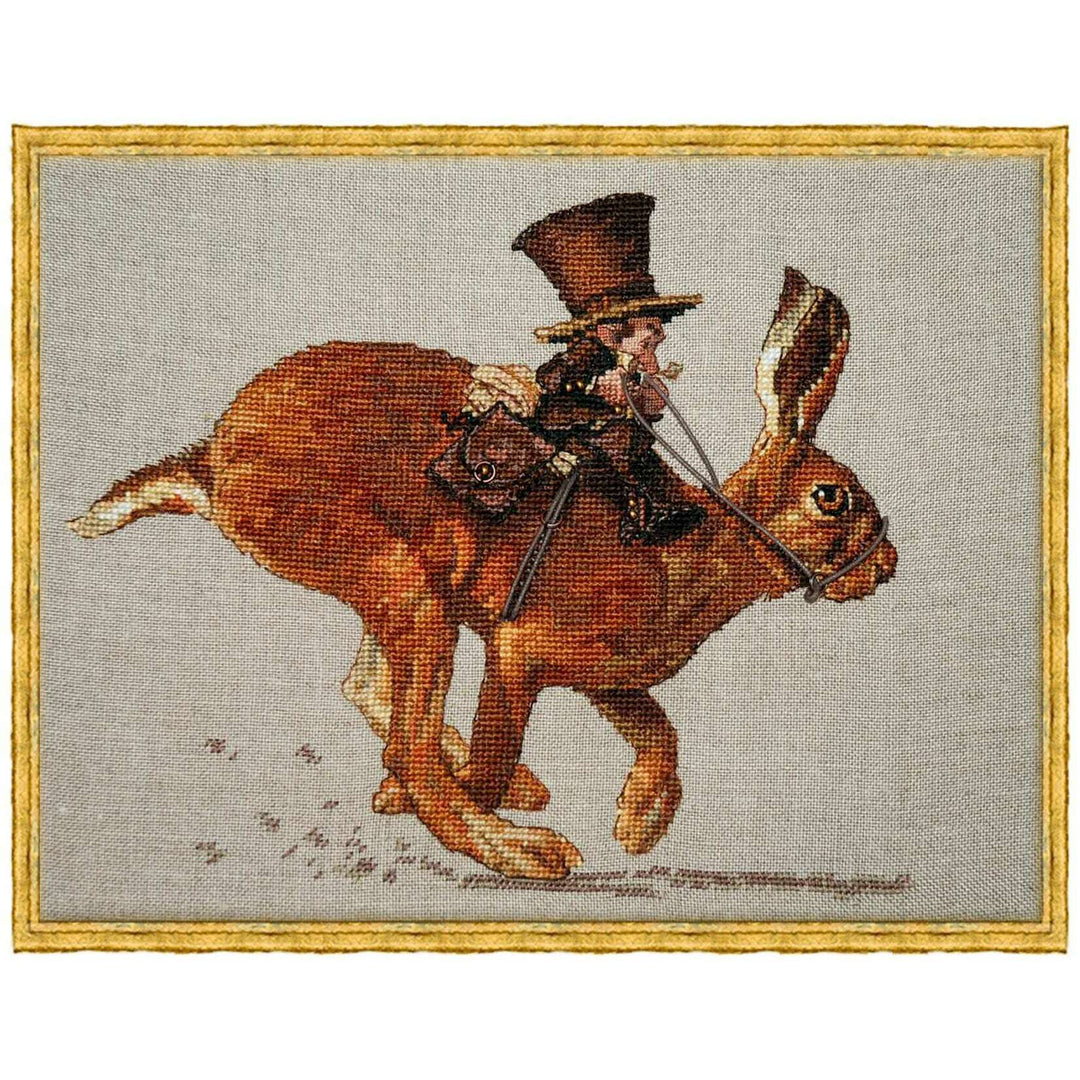 The Hare and the Postman 72-M011 K Counted Cross Stitch Kit