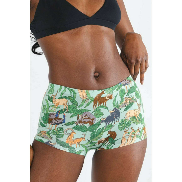The Hornography | Tropical Animals Modal Boyshort Underwear