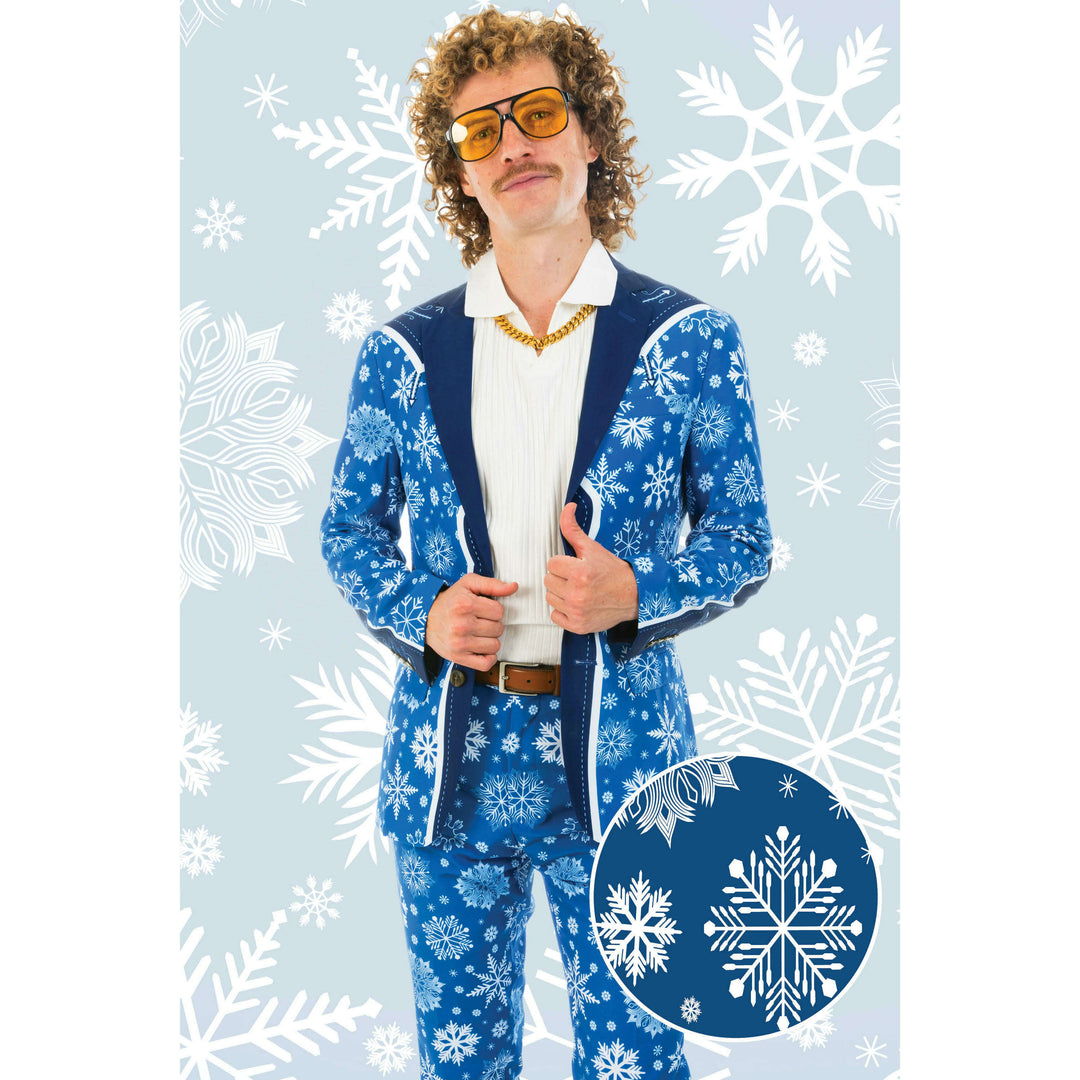 The Ice Never Melts | Blue Snowflake Christmas Suit