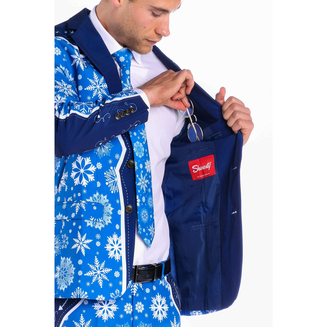 The Ice Never Melts | Blue Snowflake Christmas Suit