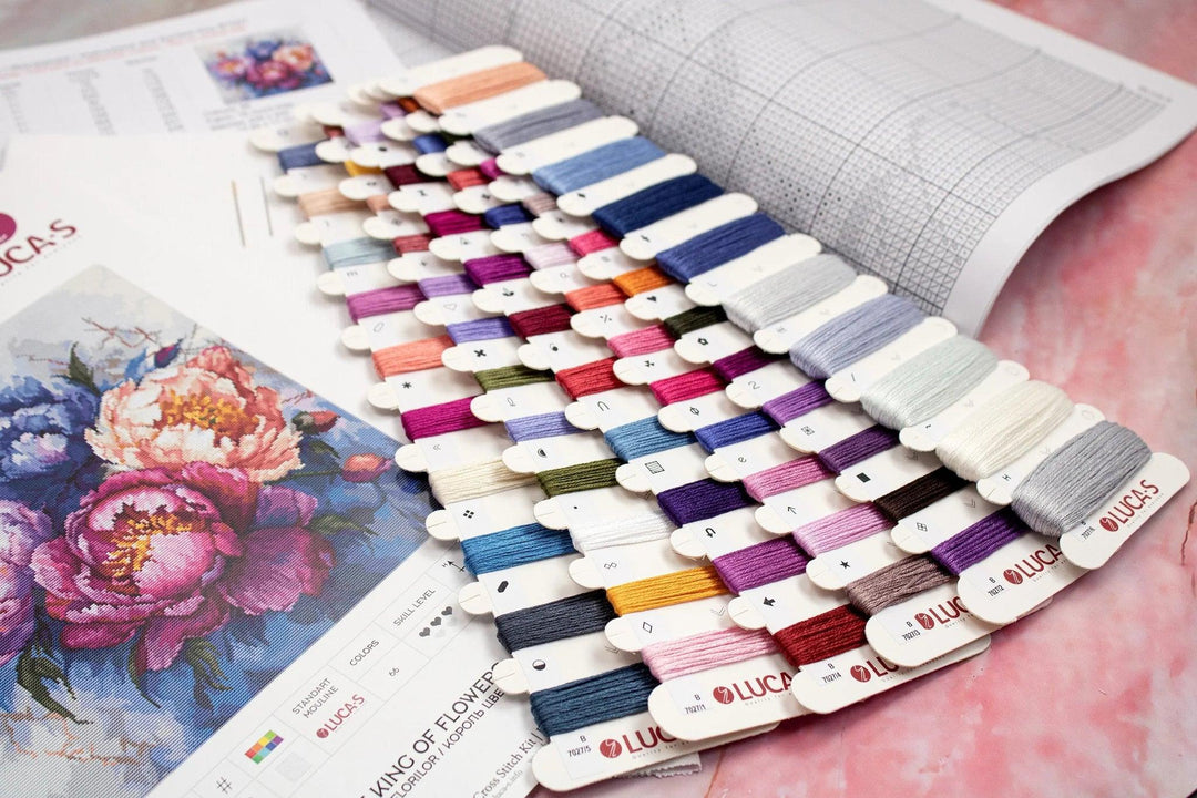 The King of Flowers B7027L Counted Cross-Stitch Kit