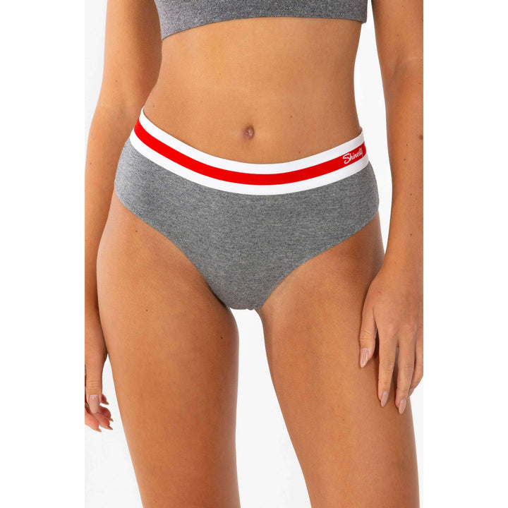 The Koala Camo | Dark Heather Grey Cheeky Underwear with Waistband
