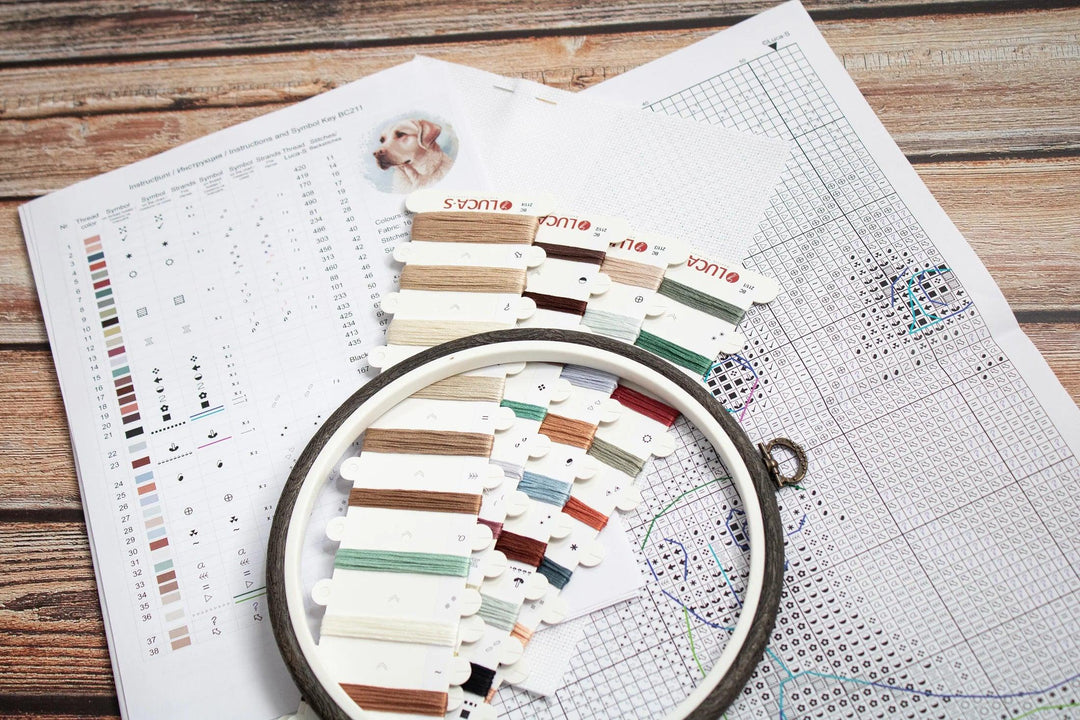 The Labrador BC211l Counted Cross-Stitch Kit