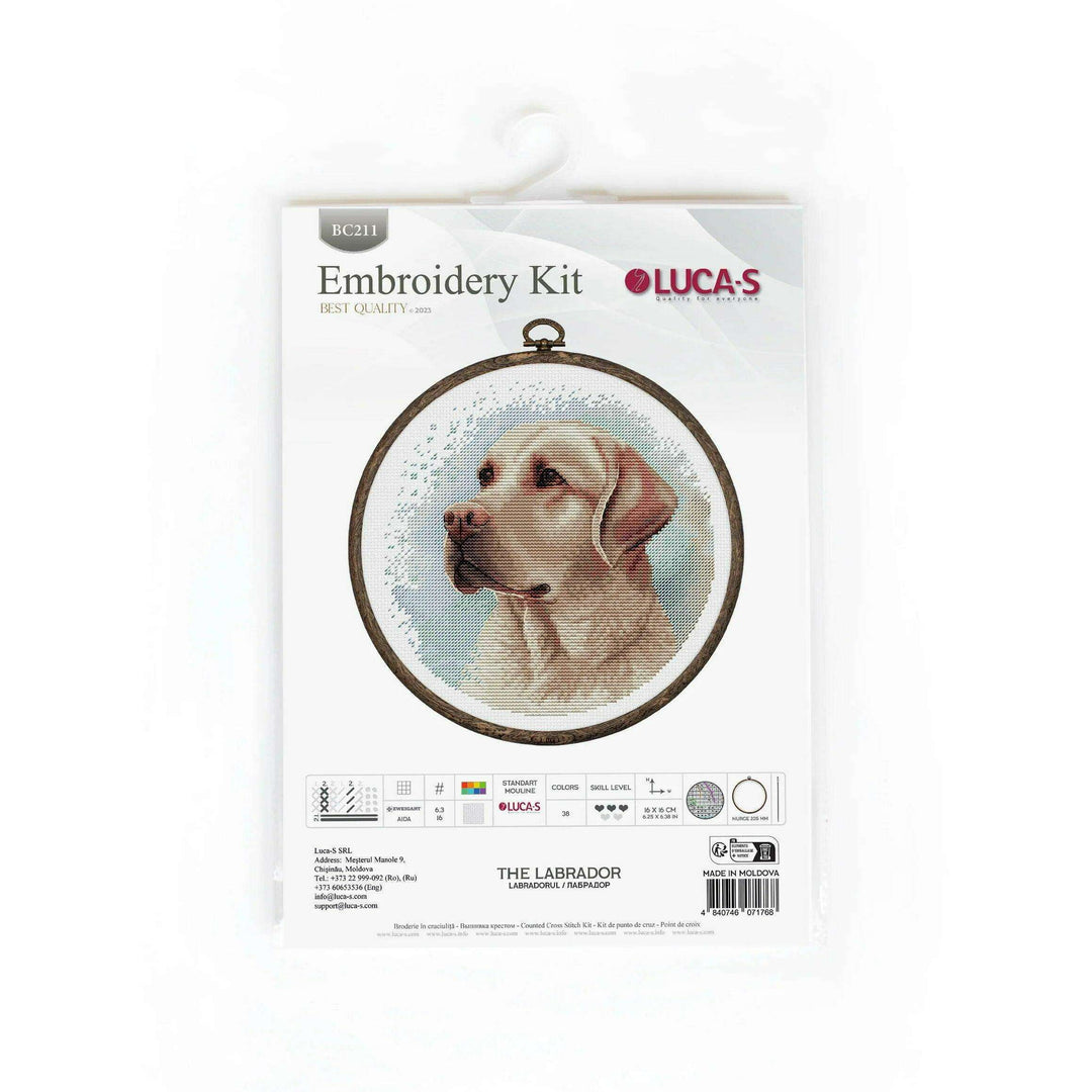The Labrador BC211l Counted Cross-Stitch Kit