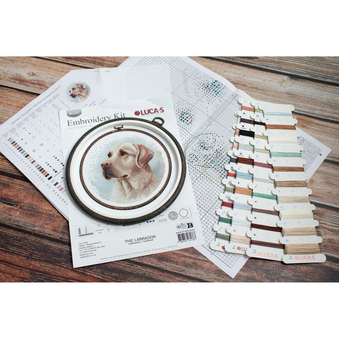 The Labrador BC211l Counted Cross-Stitch Kit