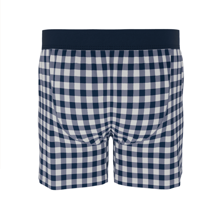 The Mad for Plaid | Navy Gingham Boxers
