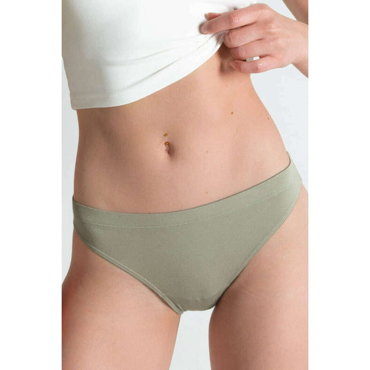 The Manzanilla | Olive Green Modal Bikini Underwear