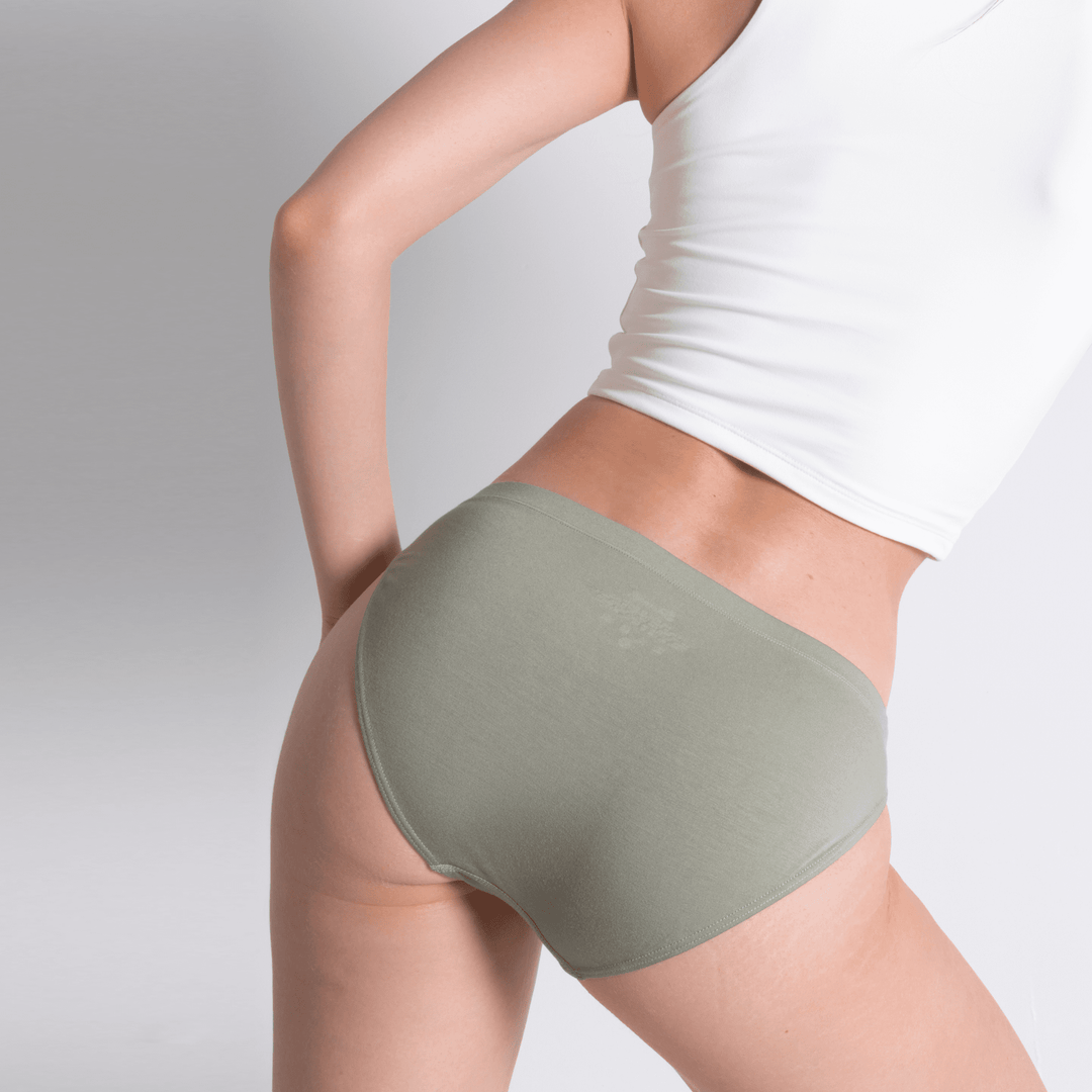 The Manzanilla | Olive Green Modal Bikini Underwear