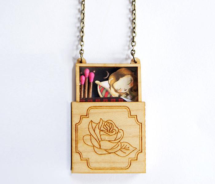 The Matchbox Girl Necklace by Laliblue - Quirks!