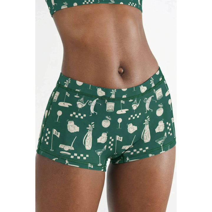 The Mulligan | Green Golf Modal Boyshort Underwear