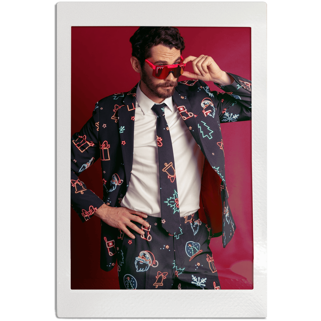 The Naughty Neon Noel | Neon Lights Christmas Suit