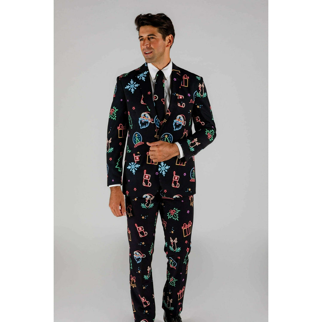 The Naughty Neon Noel | Neon Lights Christmas Suit