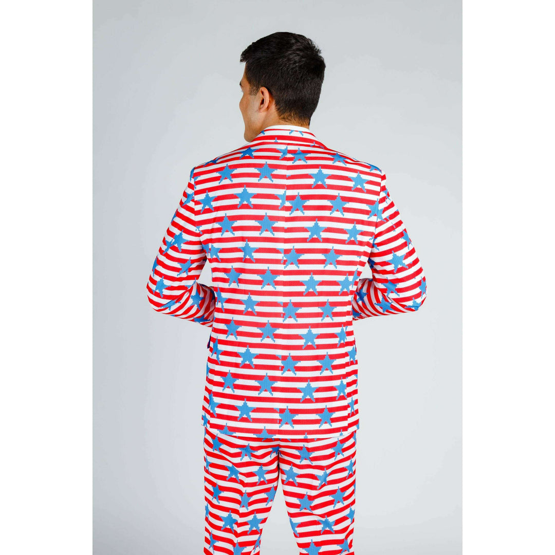 The Nautical Lad | USA Big Knit Printed Party Blazer