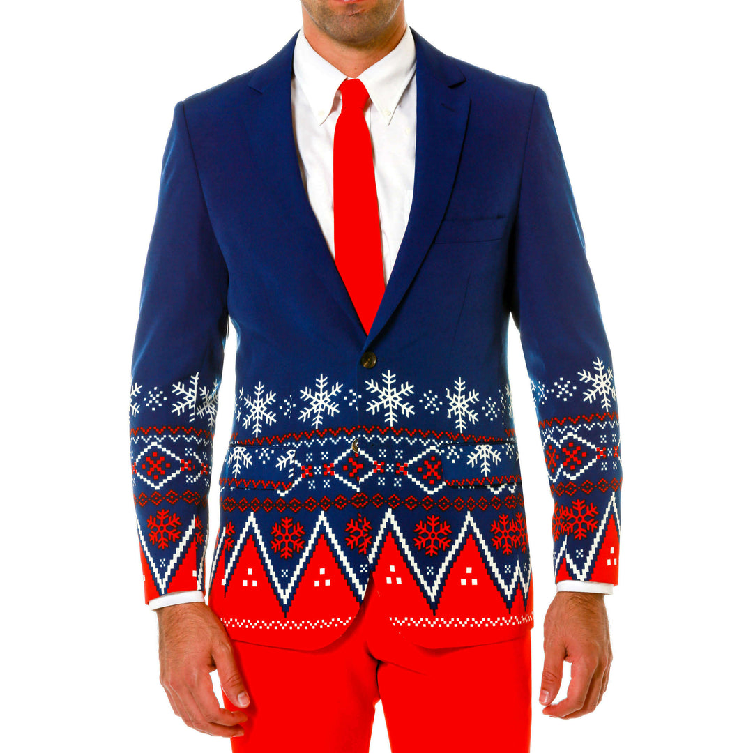 The Nordic Gentleman | Navy Fair Isle Ugly Christmas Suit