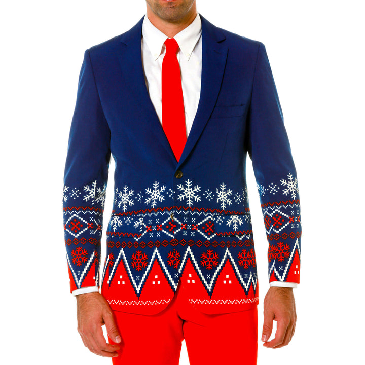 The Nordic Gentleman | Navy Fair Isle Ugly Christmas Suit