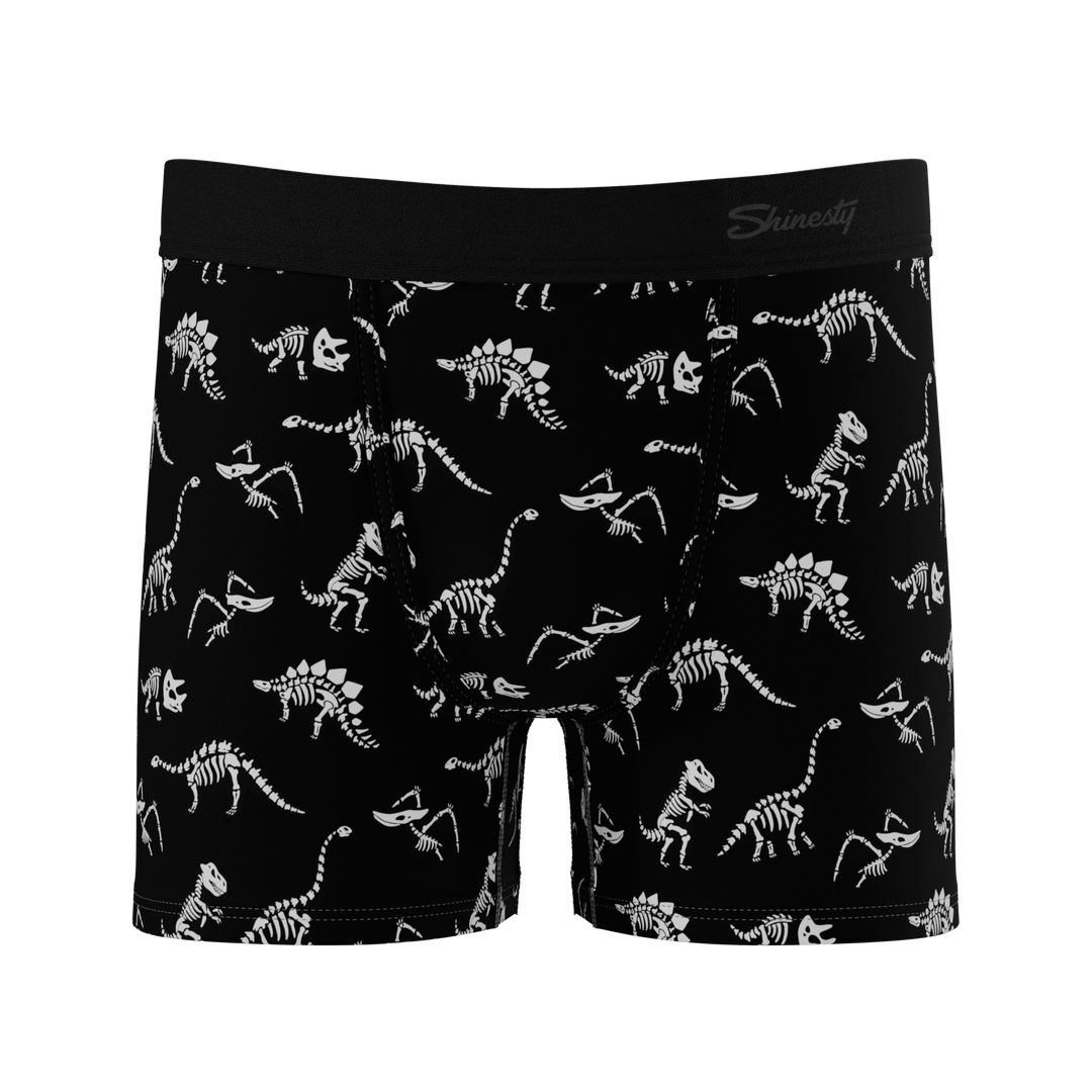 The Paleontologist | Glow in the Dark Dinosaurs Boy's Boxer Briefs